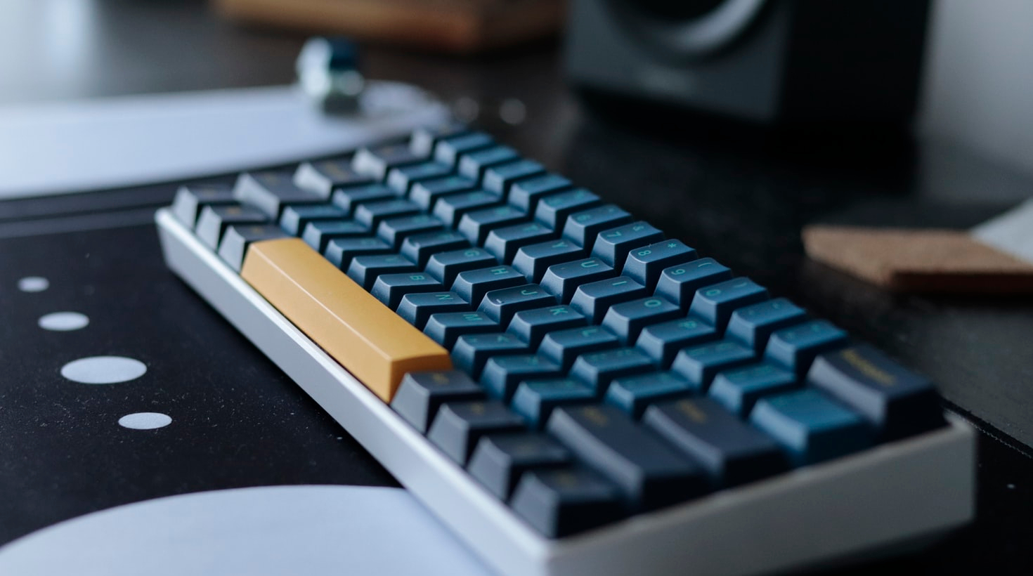 bluish grey keyboard 