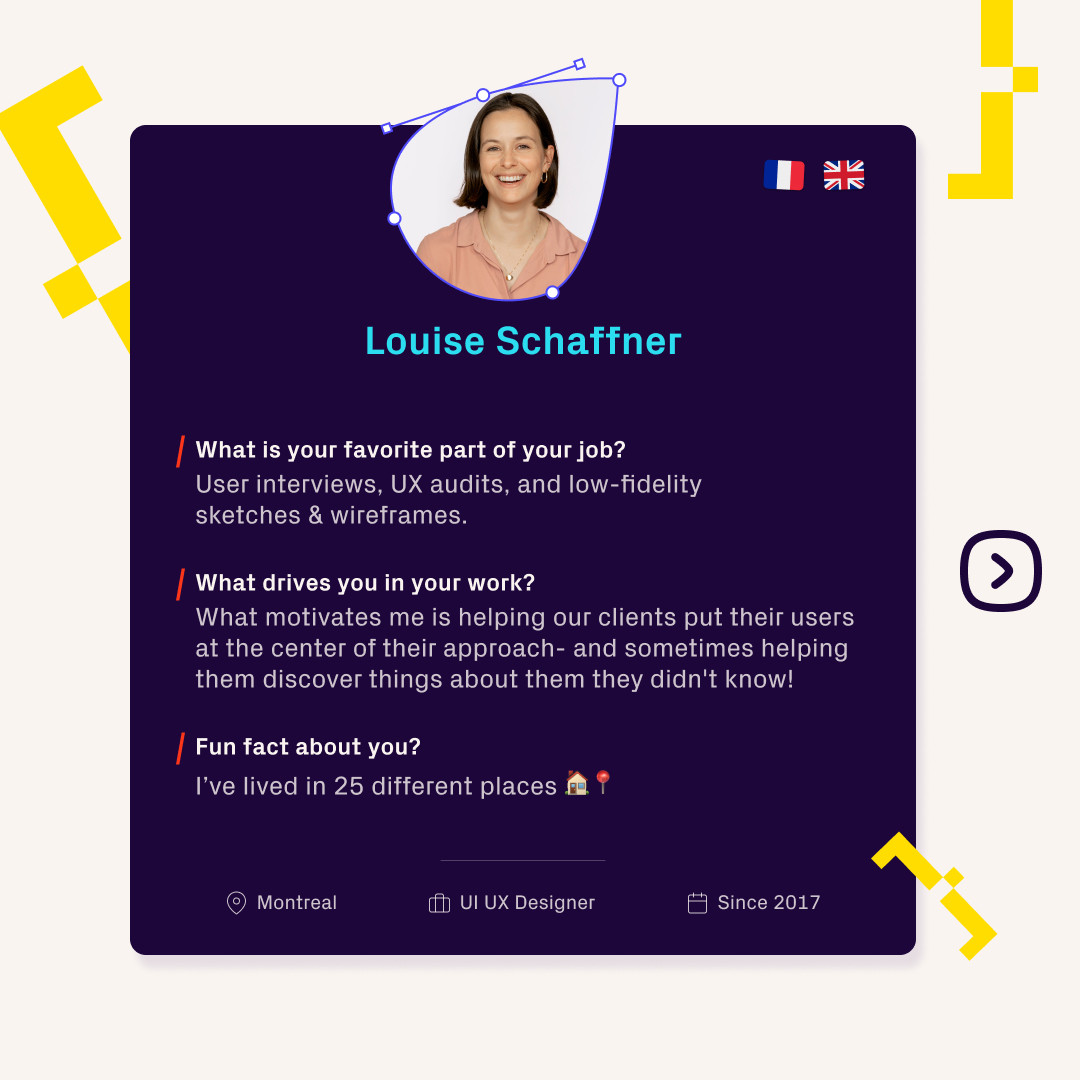 Louise Schaffner, UX UI Designer at Osedea