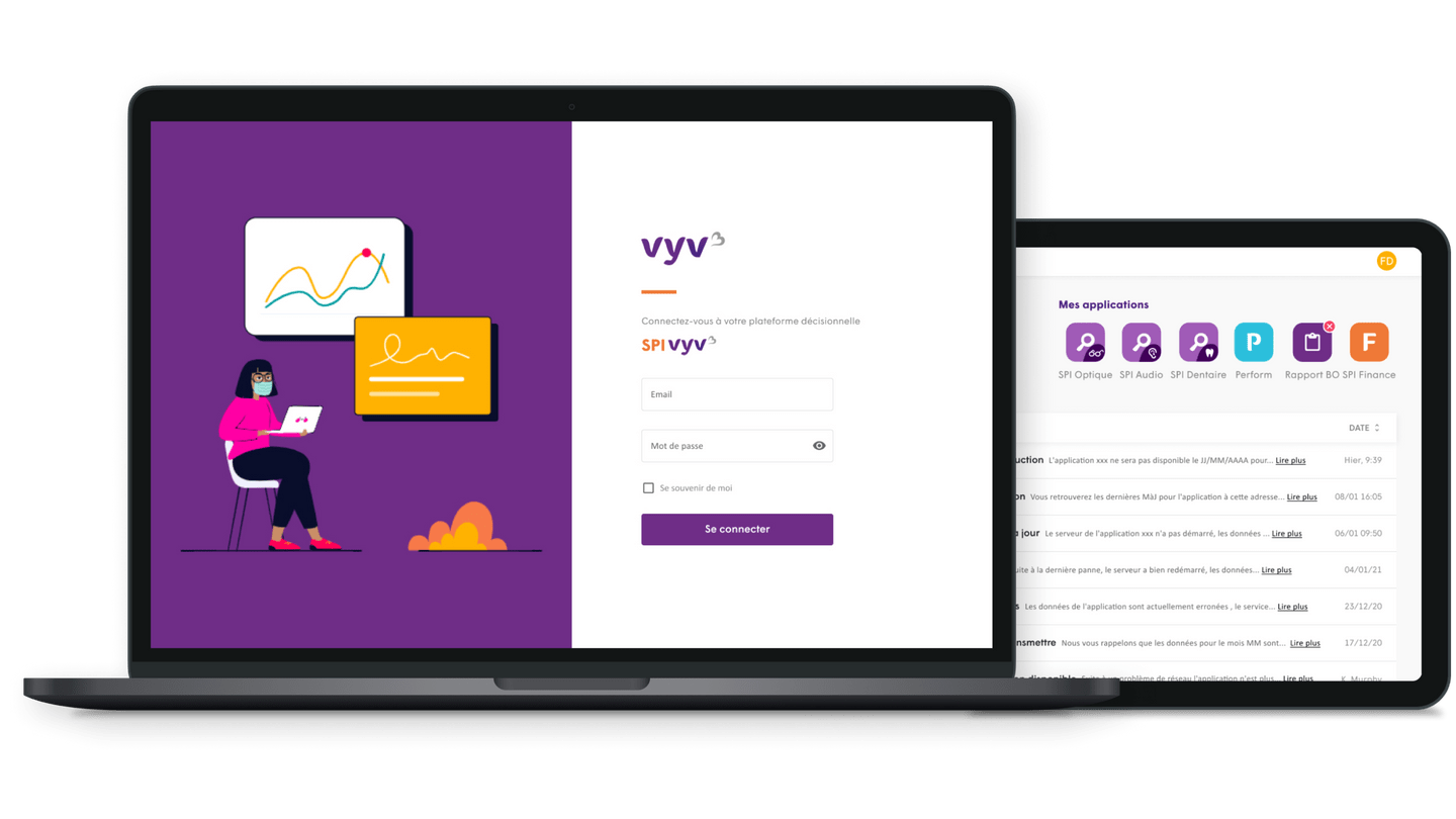 Screen shot of Vyv3 Application