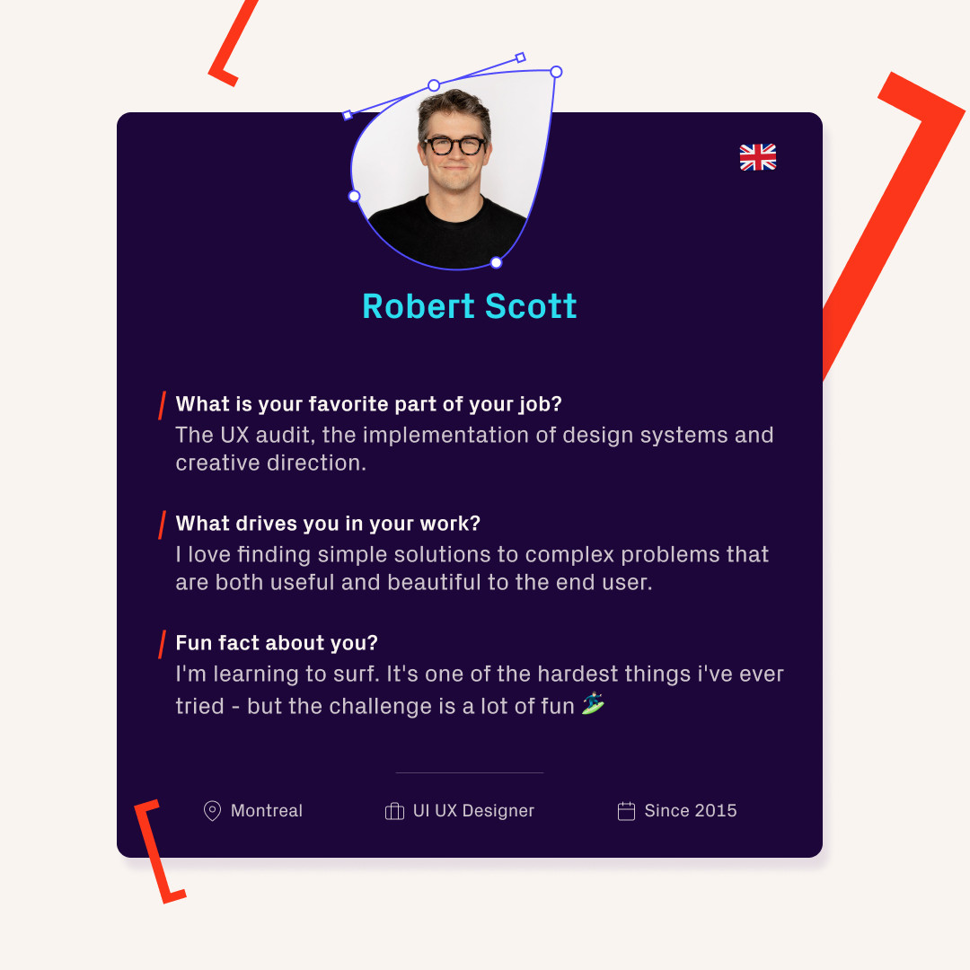 Robert Scott, UX UI Designer at Osedea