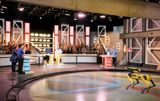 Spot is making an appearance on the show “Génial” on Télé-Québec