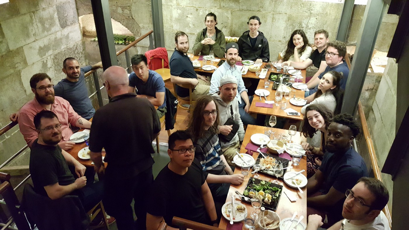 Team meal in Lisbon